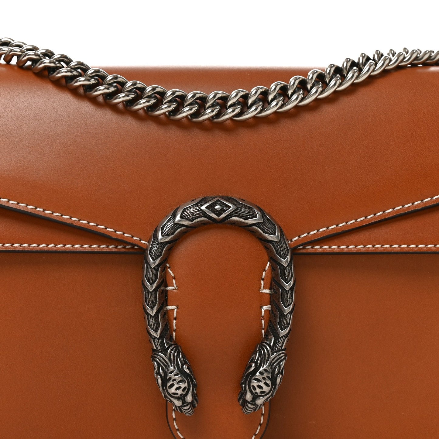 Calfskin Small Dionysus Shoulder Bag Harness Brown