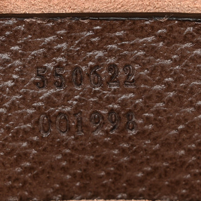 GG Supreme Monogram Web Small Ophidia Top Handle Shoulder Bag Brown