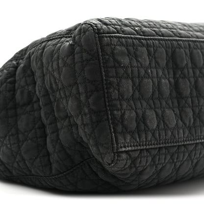 Nylon Cannage Large Lady Dior Black