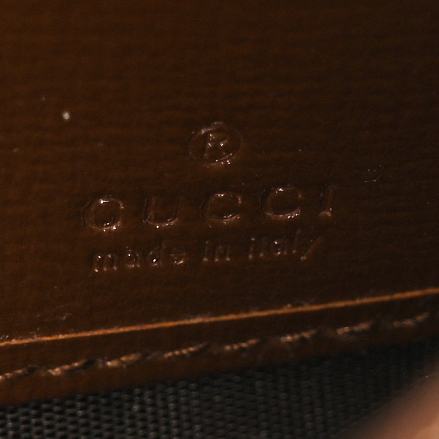 GG Supreme Monogram Azalea Calfskin Web Jackie 1961 Chain Wallet Beige Ebony Brown Sugar