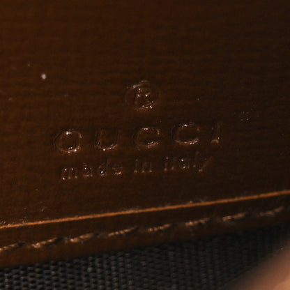 GG Supreme Monogram Azalea Calfskin Web Jackie 1961 Chain Wallet Beige Ebony Brown Sugar