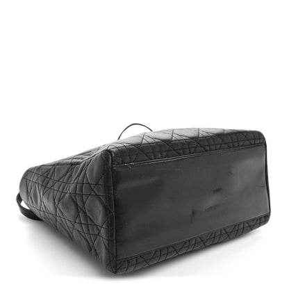 Lambskin Cannage Medium Lady Dior Black