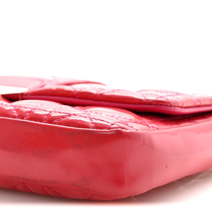 Patent Cannage Miss Dior Promenade Pouch Fuchsia