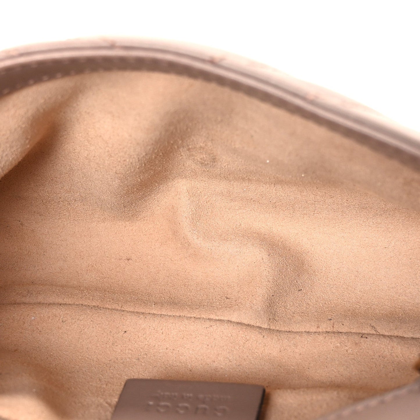 Calfskin Matelasse Super Mini GG Marmont Shoulder Bag Porcelain Rose