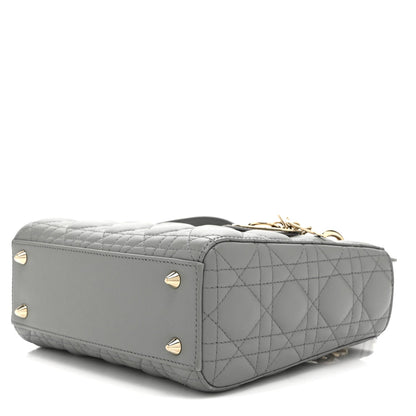 Lambskin Cannage Small My ABCDior Lady Dior Grey