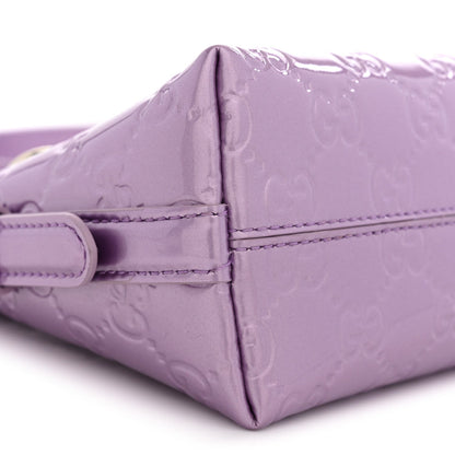Shine Guccissima Emblem Small Shoulder Bag Lilac Haz