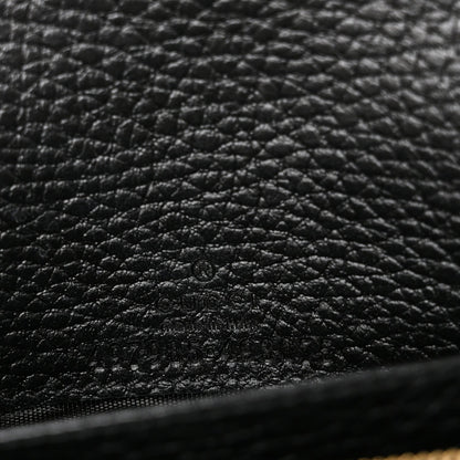 Calfskin Mini GG Marmont Chain Wallet Black