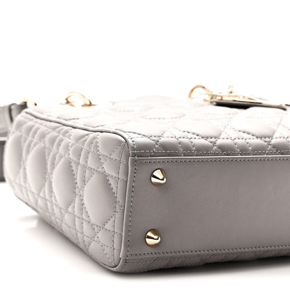 Lambskin Cannage Small My ABCDior Lady Dior Grey