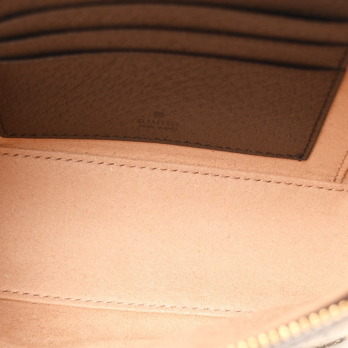 GG Supreme Monogram Textured Dollar Calfskin Web Ophidia Belt Bag 75 30 Beige Ebony New Acero
