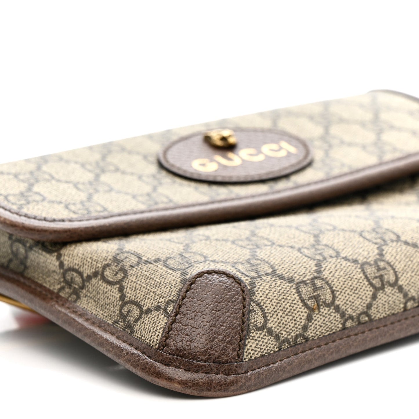GG Supreme Monogram Neo Vintage Web Belt Bag Brown