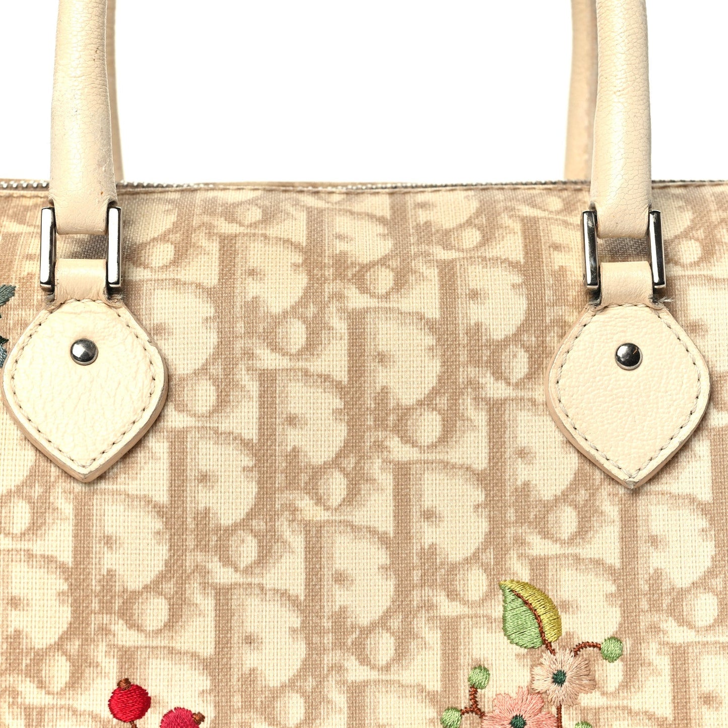 Monogram Vintage Flowers Boston Beige