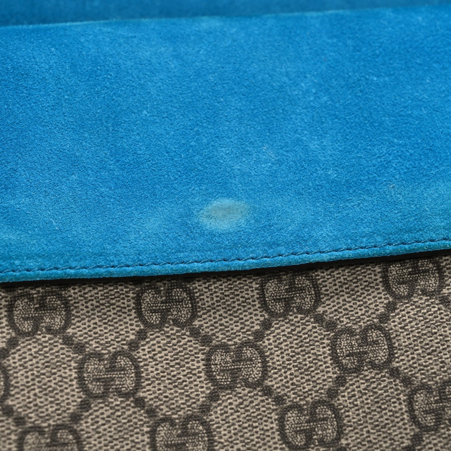 GG Supreme Monogram Small Dionysus Shoulder Bag Bright Turquoise