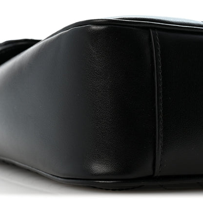 Calfskin Matelasse Medium GG Marmont Shoulder Bag Black