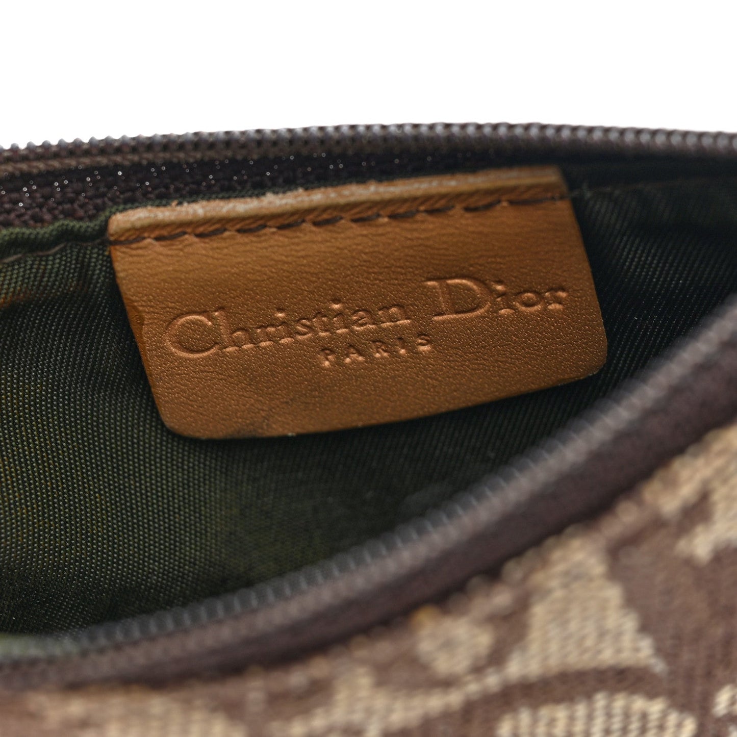 Monogram Saddle Coin Purse Brown