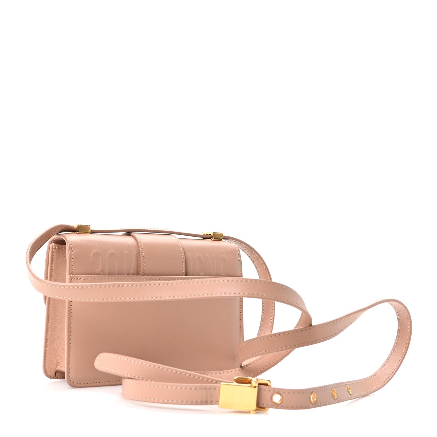 Smooth Calfskin Micro 30 Montaigne Flap Bag Rose Des Vents
