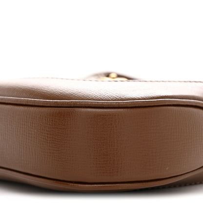 GG Supreme Monogram Azalea Calfskin Web Small Jackie 1961 Hobo Beige Ebony Brown Sugar
