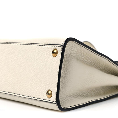 Calfskin Dioraddict Top Handle White