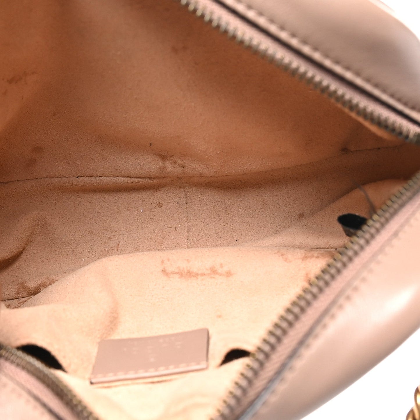 Calfskin Matelasse Mini GG Marmont Chain Shoulder Bag Porcelain Rose