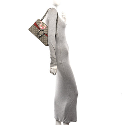 GG Supreme Monogram Blooms Small Dionysus Shoulder Bag Beige Multicolor Dry Rose
