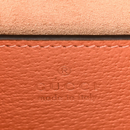 Monogram Textured Dollar Calfskin Small Ophidia Chain Shoulder Bag Cloche Rose Pink
