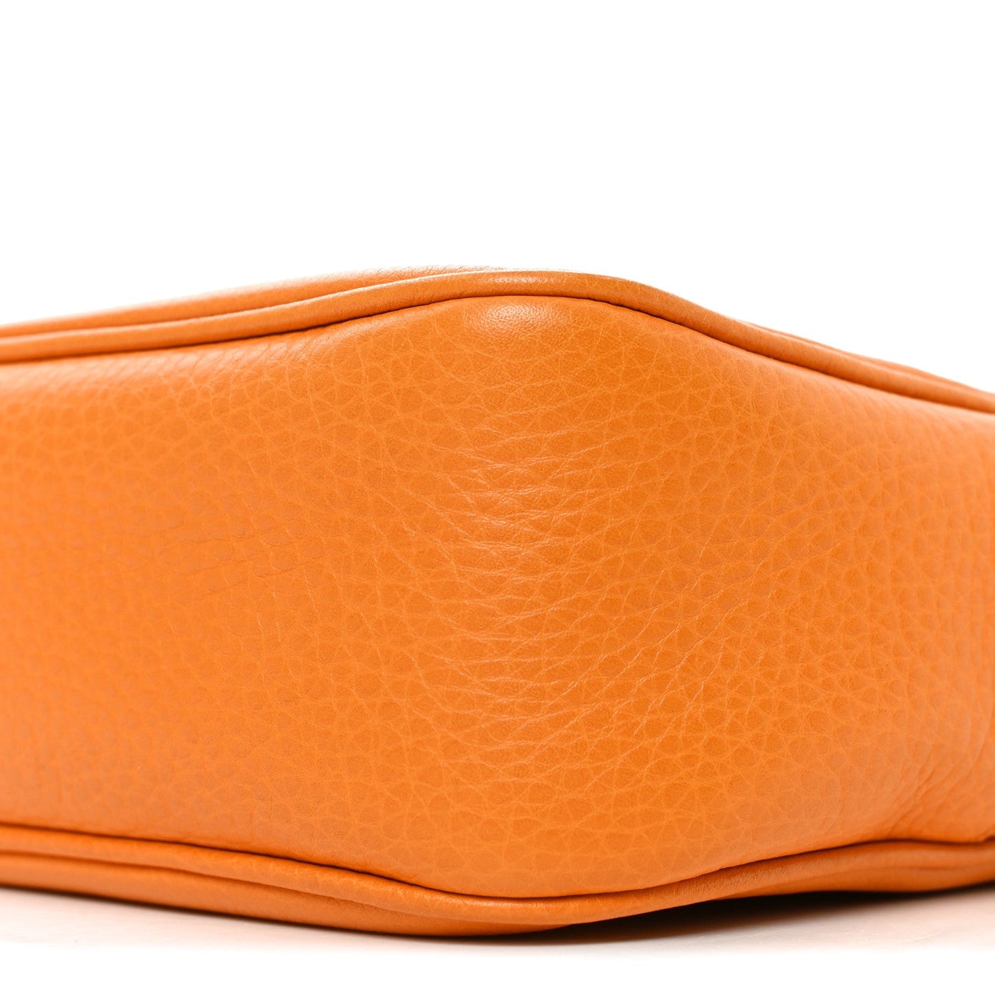 Pebbled Calfskin Small Soho Disco Bag Curcuma