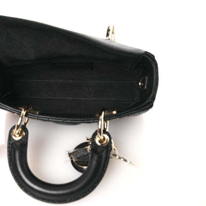 Lambskin Cannage Micro Lady D-Joy Black