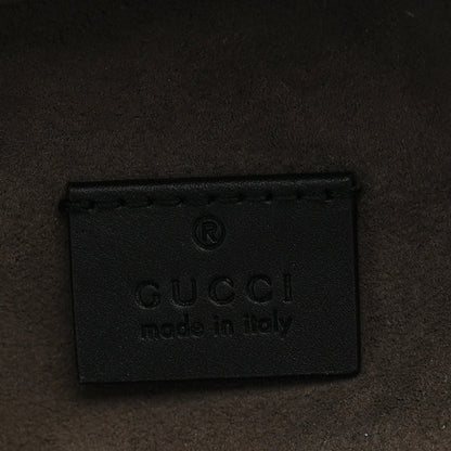 GG Supreme Monogram Medium Backpack Black