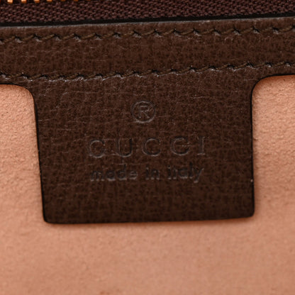 GG Supreme Monogram Web Small Ophidia Top Handle Shoulder Bag Brown
