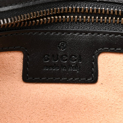 Calfskin Matelasse Small GG Marmont Shoulder Bag Black