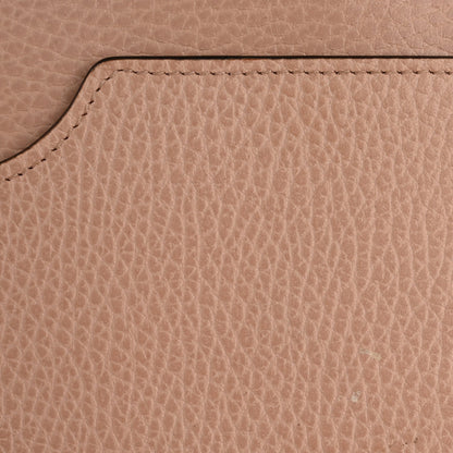 Dollar Calfskin Enamel Monochrome Mini GG Marmont Chain Wallet Perfect Pink