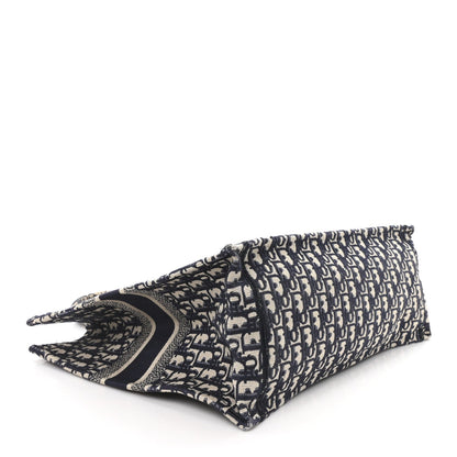 Oblique Large Book Tote Blue Multicolor
