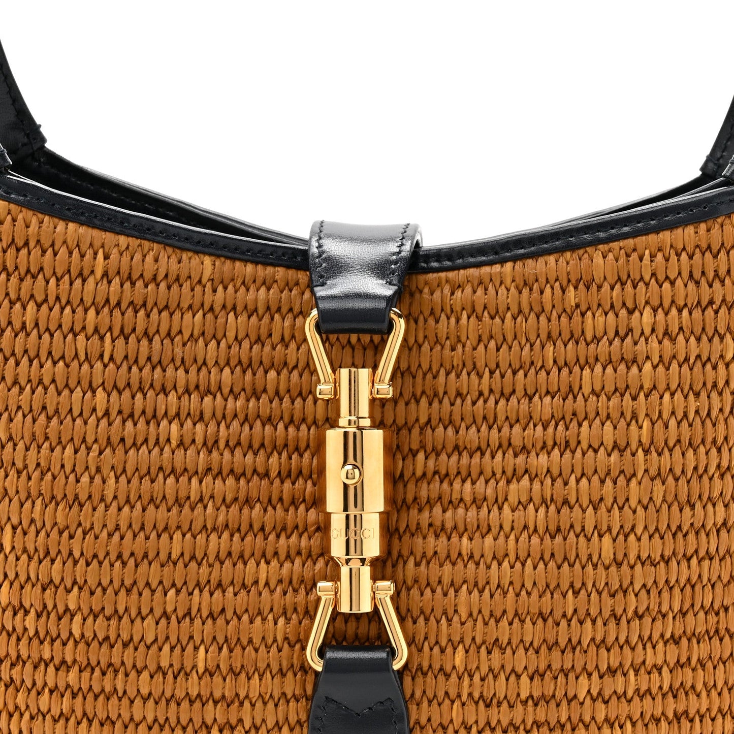 Straw Lux Boarded Dyana Lux Calfskin Small Jackie 1961 Hobo Natural Blue