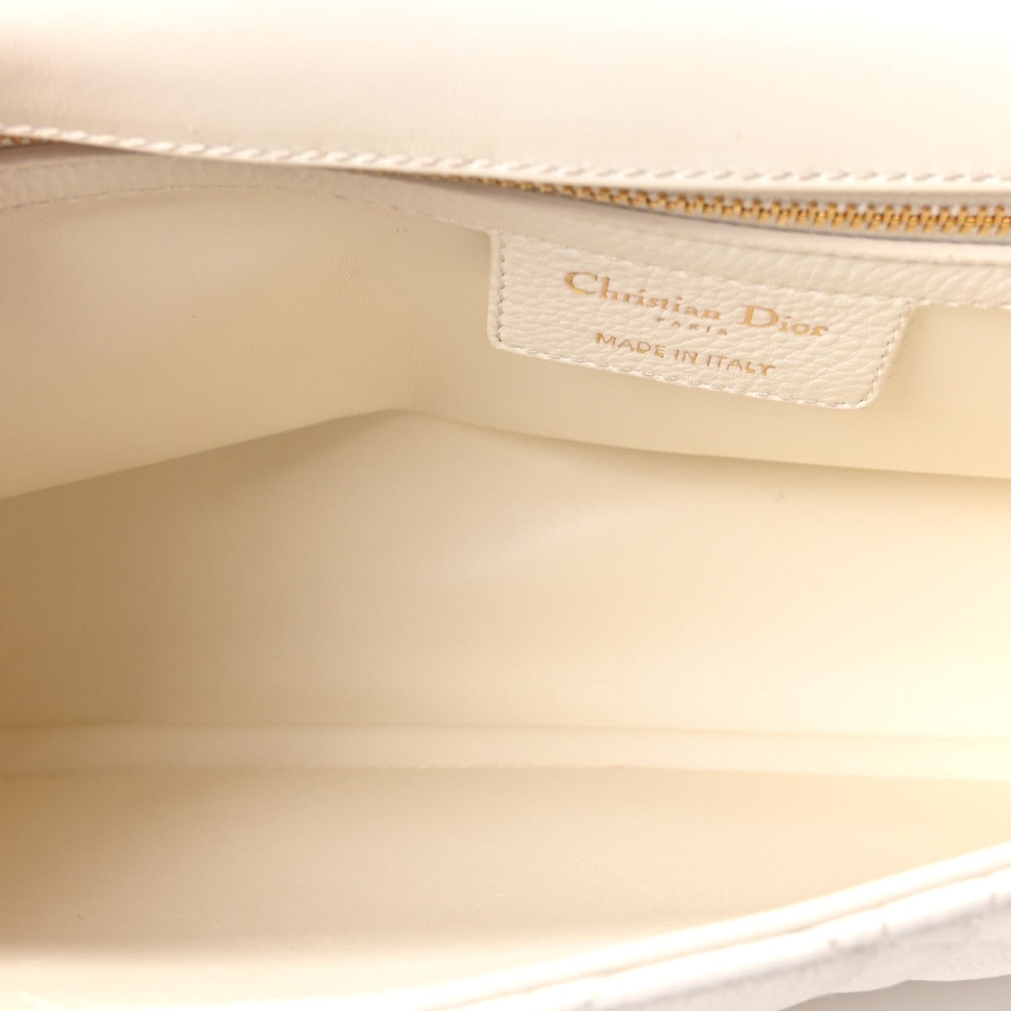 Grained Calfskin Cannage Large Caro Bag Latte