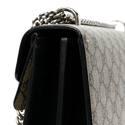 GG Supreme Monogram Small Dionysus Shoulder Bag Black