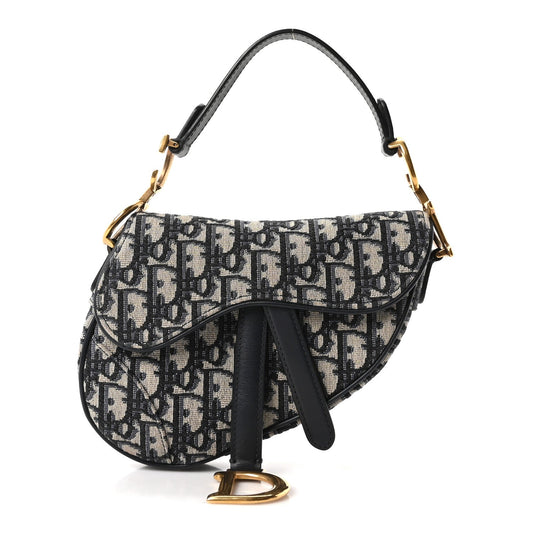 Oblique Mini Saddle Bag Blue
