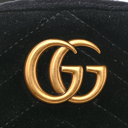 Velvet Matelasse GG Marmont Belt Bag 75 30 Black