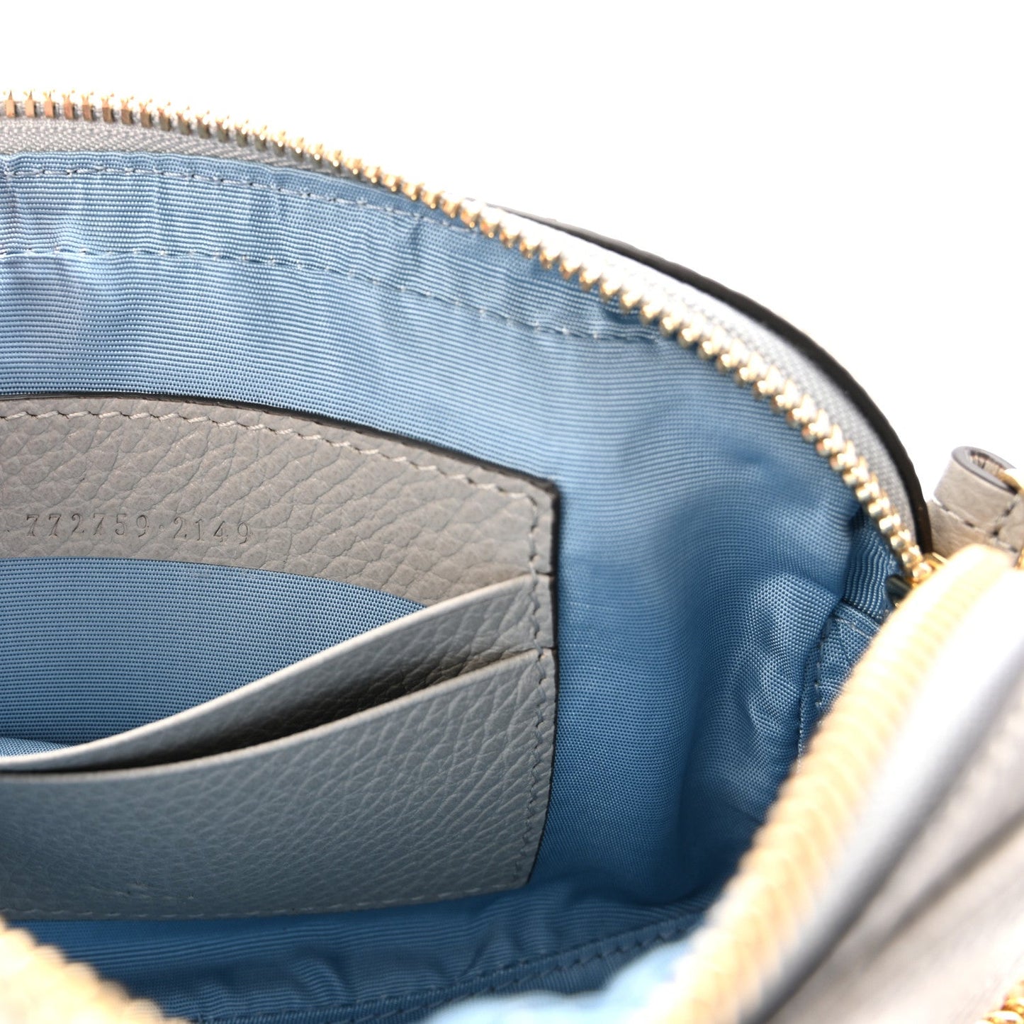 Dollar Calfskin Super Mini GG Marmont Chain Shoulder Bag Deep Grey