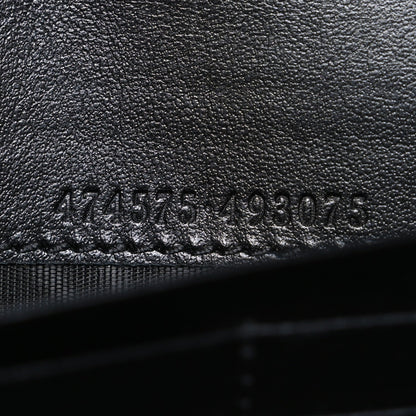 Calfskin Matelasse GG Marmont Chain Wallet Black