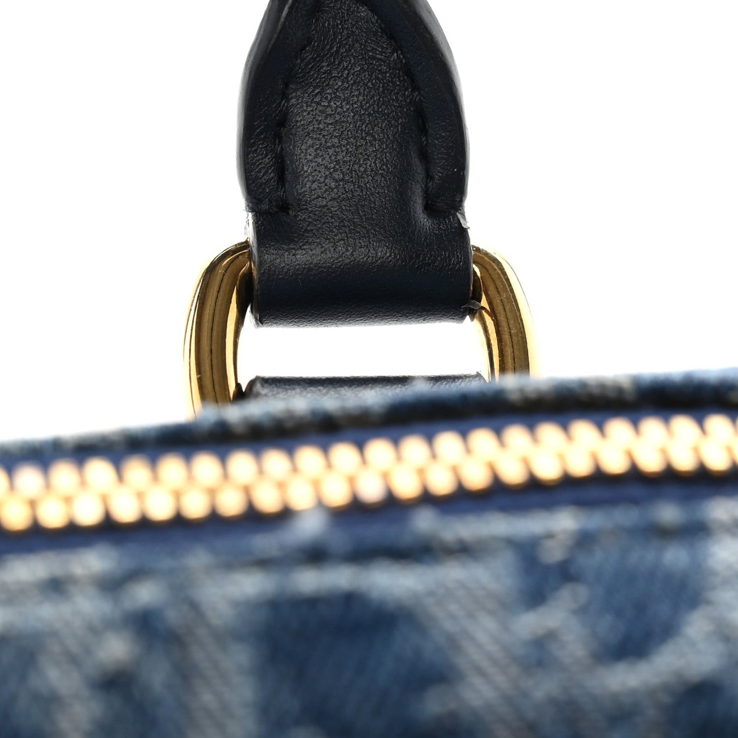 Denim Oblique Nano Groove 17 Bag Blue