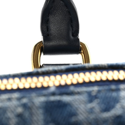 Denim Oblique Nano Groove 17 Bag Blue
