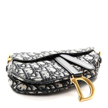 Oblique Mini Saddle Bag Blue