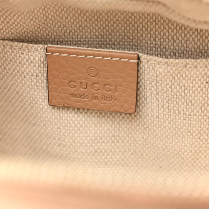 Pebbled Calfskin Small Soho Disco Bag Rose Beige