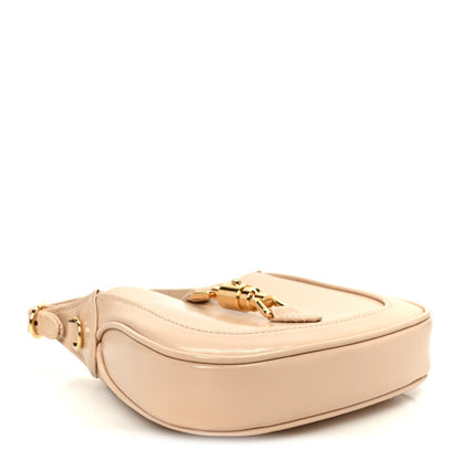 Boarded Dyana Lux Calfskin Nano Jackie 1961 Hobo Souffle Rose