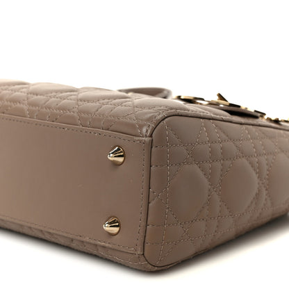 Lambskin Cannage Small My ABCDior Lady Dior Warm Taupe