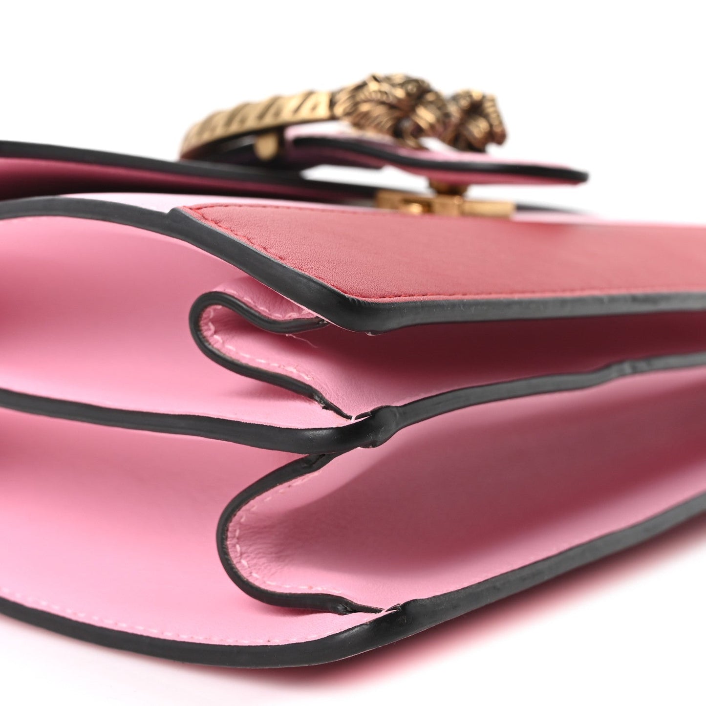Moon Calfskin Web Medium Dionysus Bamboo Top Handle Bag Sugar Pink Blue Agata Hibiscus Red