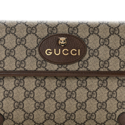 GG Supreme Monogram Neo Vintage Web Belt Bag Brown