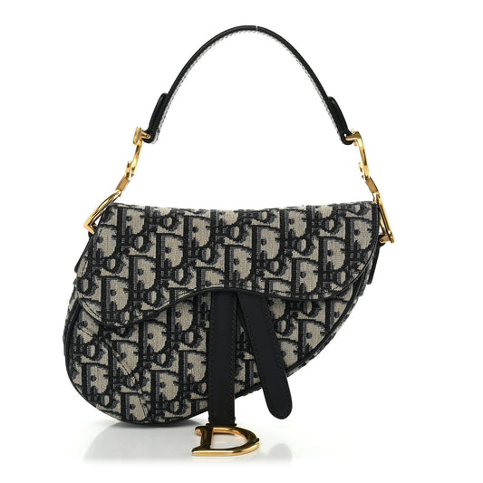 Oblique Mini Saddle Bag Blue