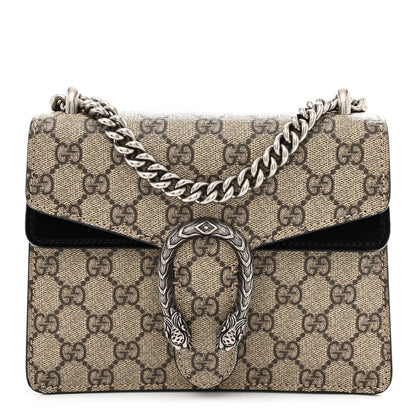 GG Supreme Monogram Mini Dionysus Shoulder Bag Black