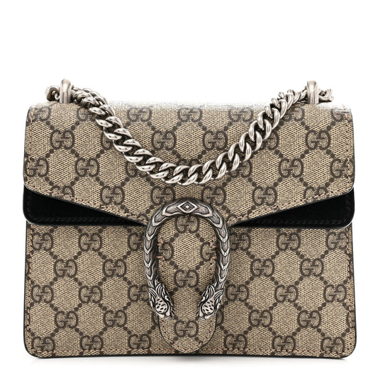 GG Supreme Monogram Mini Dionysus Shoulder Bag Black