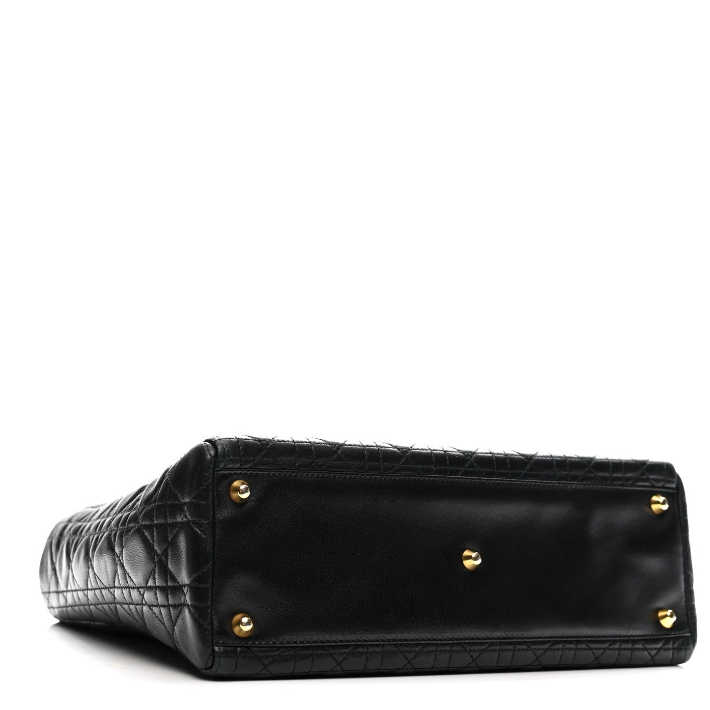 Lambskin Cannage Large Lady Dior Black